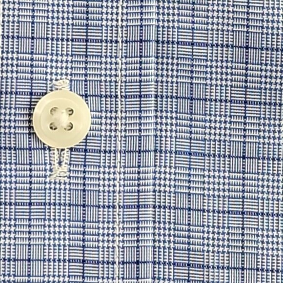 Lauren Ralph Lauren Button-Up Shirt 16 34/35 Blue Label Quiet Luxury Slim Fit - Picture 11 of 16